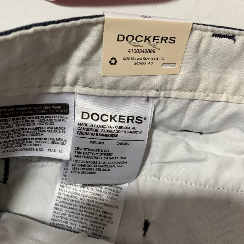 New Dockers Perfect Short Big & Tall Men’s 60 blue - Picture 6 of 8